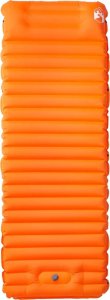 vidaXL Materac samopompujący z poduszką, 1-osobowy, pomarańczowy 2