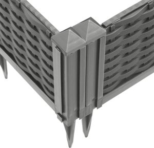 vidaXL Donica ogrodowa na kołkach, jasnoszara, 42,5x42,5x28,5 cm, PP 7