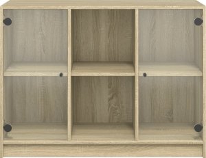 vidaXL Szafka, dąb sonoma, 102x37x75,5 cm, materiał drewnopochodny 6