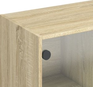 vidaXL Szafka, dąb sonoma, 102x37x75,5 cm, materiał drewnopochodny 9