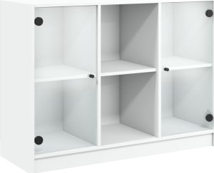 vidaXL Szafka, biała, 101,5x37x75,5 cm 2