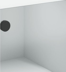 vidaXL Szafka, biała, 101,5x37x75,5 cm 9