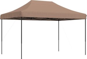 vidaXL Składany namiot imprezowy typu pop-up, brązowy, 410x279x315 cm 2