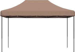 vidaXL Składany namiot imprezowy typu pop-up, brązowy, 410x279x315 cm 3