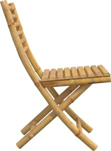 vidaXL Składane krzesła ogrodowe, 4 szt., 43x54x88 cm, bambusowe 6