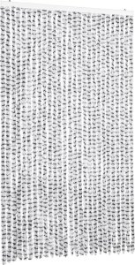 vidaXL Zasłona przeciwko owadom, jasnoszaro-ciemnoszara, 118x220 cm 2
