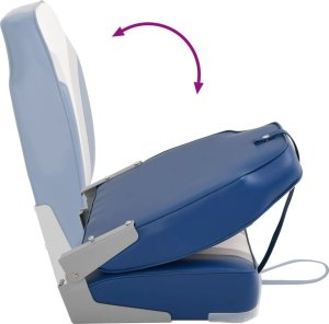 vidaXL Składane siedzisko do łodzi, 2-cz., z wysokim oparciem 10