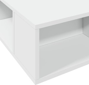 vidaXL Rama łóżka, biała, 200x200 cm, materiał drewnopochodny 7