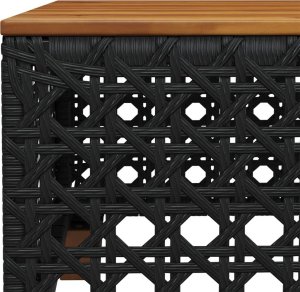 vidaXL 7-cz. zestaw wypoczynkowy do ogrodu, z poduszkami, czarny 8