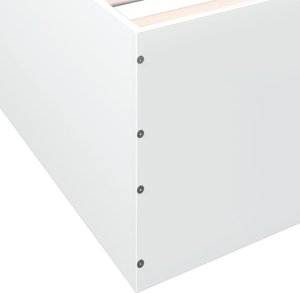 vidaXL Rama łóżka, biała, 100x200 cm, materiał drewnopochodny 8