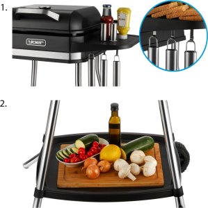 Grill elektryczny Yoer Duży Elektryczny GRILL stojący stołowy ogrodowy WYSOKA MOC - RoastMaster EG05BK 8