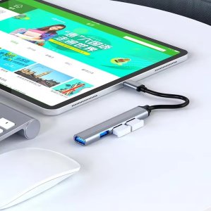 HUB USB ATL AK340 Hub usb 1x3.0  3x2.0 slim 4