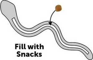 Flamingo Flamingo Zabawka Dla Psa Na Przysmaki Wąż TPR Niebieski 3