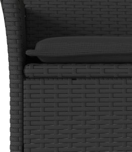 vidaXL 5-cz. zestaw mebli ogrodowych z poduszkami, polirattan i akacja 5