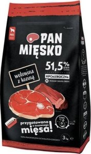 Pan Mięsko Pan Mięsko Karma Dla Psa Wołowina Kozina Chrupki M 3kg 1