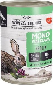 Wiejska Zagroda Wiejska Zagroda Karma Dla Psa Mono Królik 400g 1