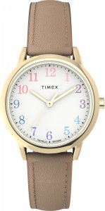 Zegarek Timex Zegarek damski Timex TW2W32400 brązowy 1