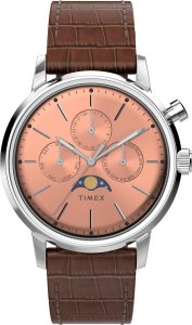 Zegarek Timex Zegarek męski Timex TW2W51100 brązowy 1