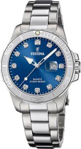 Zegarek Festina Zegarek damski Festina F20503-6 CYRKONIE srebrny 1