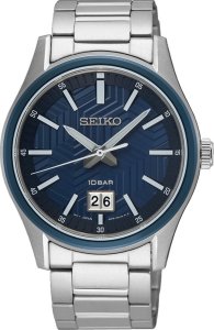 Zegarek Seiko Zegarek męski Seiko SUR559P1 srebrny 1