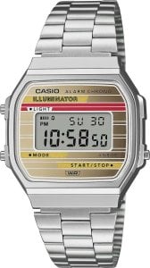 Casio Vintage Zegarek dla dzieci Casio A168WEHA-9AEF srebrny 1