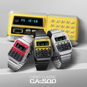 Zegarek Casio Vintage Zegarek męski Casio CA-500WEGG-9BEF czarny 6