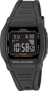 Zegarek Casio Zegarek męski Casio W-201-1BVEG czarny 1