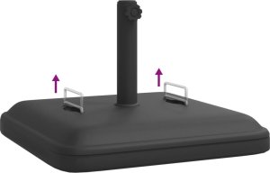 vidaXL Podstawa do parasola, z uchwytami, do słupków 38/48 mm, 27 kg 7