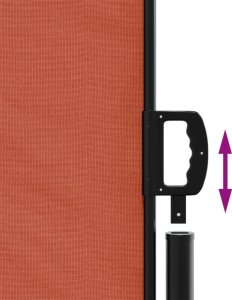 vidaXL Zwijana markiza boczna, terakotowa, 180x1200 cm 6