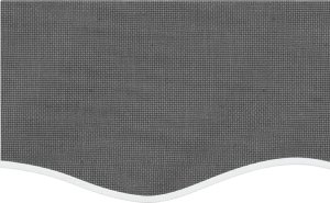 vidaXL Lambrekin do markizy, antracytowe paski, 3 m 4