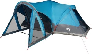 Namiot turystyczny vidaXL Namiot rodzinny tipi, 8-os., niebieski, wodoszczelny 5