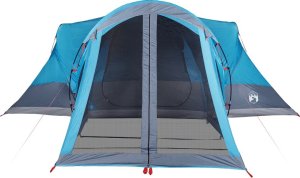 Namiot turystyczny vidaXL Namiot rodzinny tipi, 8-os., niebieski, wodoszczelny 6