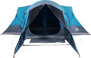 Namiot turystyczny vidaXL Namiot rodzinny tipi, 8-os., niebieski, wodoszczelny 7