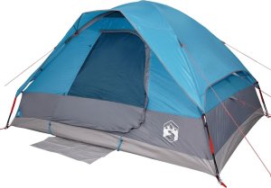 Namiot turystyczny vidaXL Namiot turystyczny, kopułowy, 4-os., niebieski, wodoszczelny 4