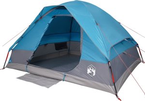 Namiot turystyczny vidaXL Namiot turystyczny, kopułowy, 4-os., niebieski, wodoszczelny 5