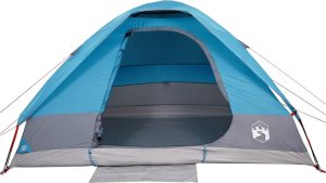 Namiot turystyczny vidaXL Namiot turystyczny, kopułowy, 4-os., niebieski, wodoszczelny 7