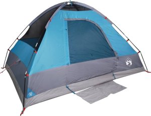 Namiot turystyczny vidaXL Namiot turystyczny, kopułowy, 4-os., niebieski, wodoszczelny 8