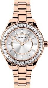 Zegarek Sekonda Zegarek damski Sekonda 40671 CYRKONIE różowe złoto 1