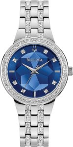 Zegarek Bulova Zegarek męski Bulova 96L276 CYRKONIE srebrny 1