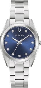 Zegarek Bulova Zegarek damski Bulova 96P229 srebrny 1