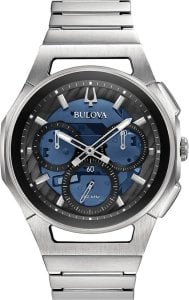 Zegarek Bulova Zegarek męski Bulova 96A205 srebrny 1