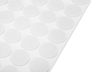 Topex Podkładki filcowe i piankowe EVA samoprzylepne, białe, 125 szt. 5