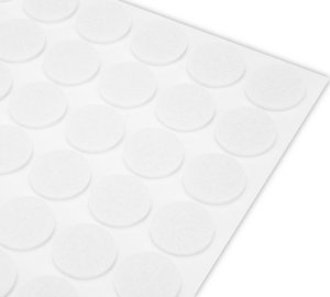 Topex Podkładki filcowe i piankowe EVA samoprzylepne, białe, 125 szt. 6