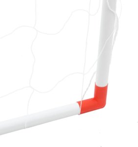 vidaXL Bramka do piłki nożnej dla dzieci, z piłkami, 2-w-1, biała 8