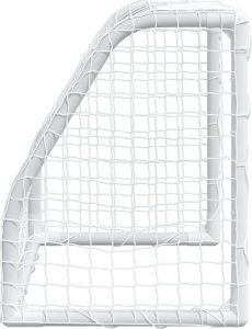 vidaXL Bramki do piłki nożnej dla dzieci, 2 szt. z piłką, białe, metal 6