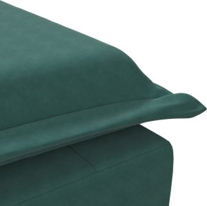 vidaXL Szezlong masujący z wałkiem, ciemnozielony, aksamitny 8