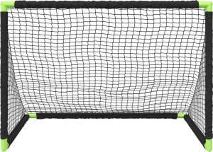 vidaXL Składana bramka do piłki nożnej dla dzieci, czarny, 90x64x64 cm 5