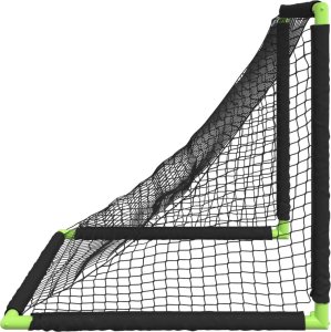 vidaXL Składana bramka do piłki nożnej dla dzieci, czarny, 90x64x64 cm 6