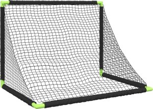 vidaXL Składana bramka do piłki nożnej dla dzieci, czarny, 90x64x64 cm 7