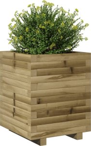 vidaXL Donica ogrodowa, 40x40x49,5 cm, impregnowane drewno sosnowe 4